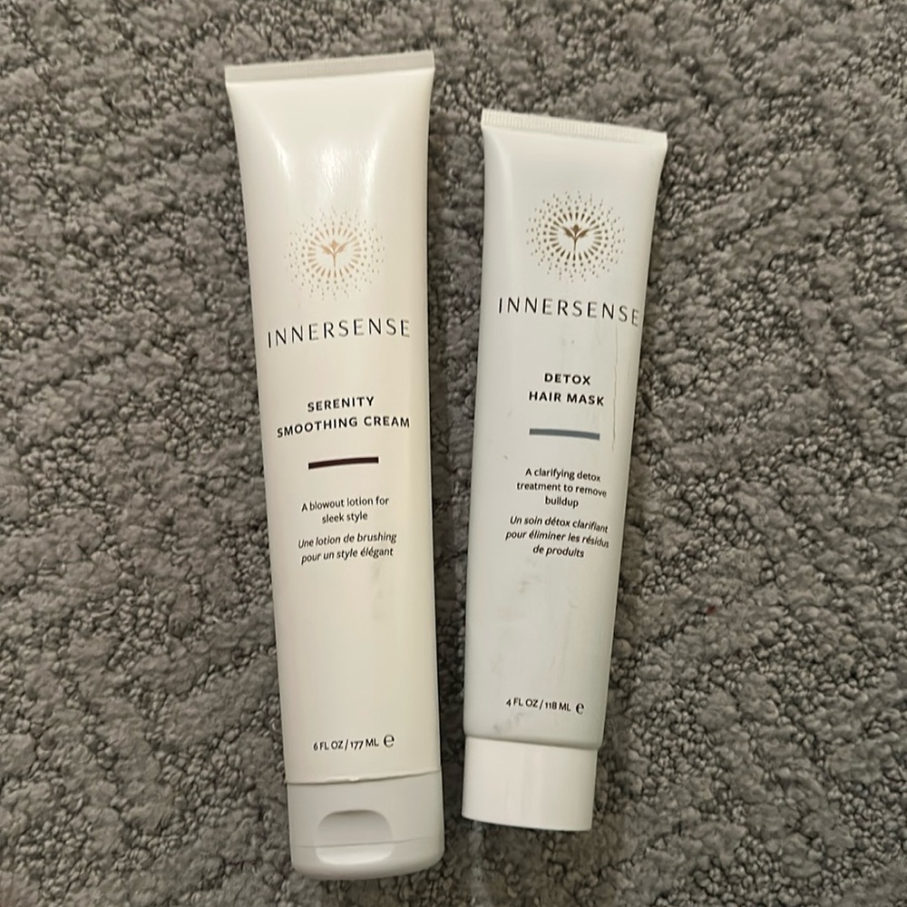 Bundle of two (NWT) Detox Hair Mask Serenity Smoothing Cream Innersence …